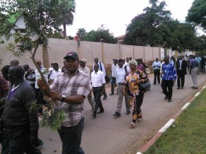 Lubumbashi: Marche des travailleurs de la Gécamines